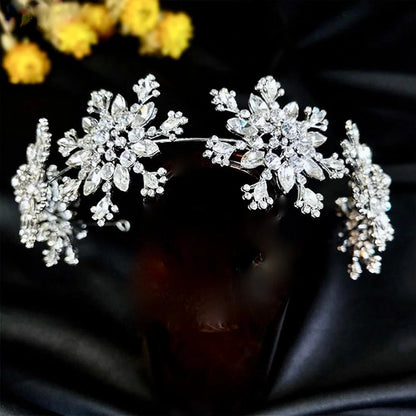 Eira Winter Snowflake Headband For Brides