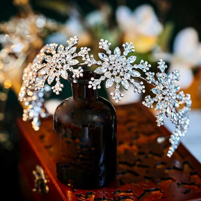 Eira Winter Snowflake Headband For Brides