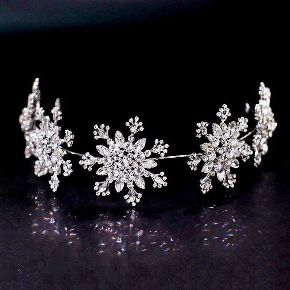 Eira Winter Snowflake Headband For Brides