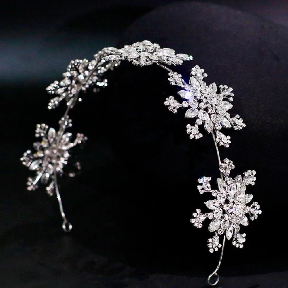 Eira Winter Snowflake Headband For Brides