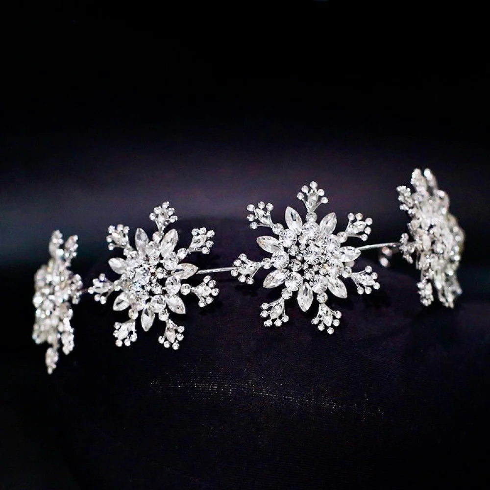 Eira Winter Snowflake Headband For Brides