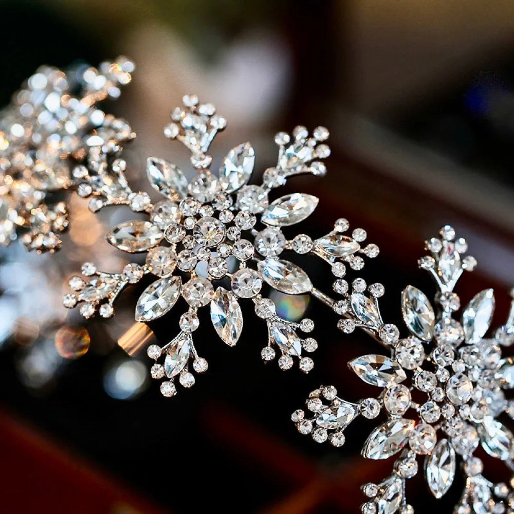 Eira Winter Snowflake Headband For Brides