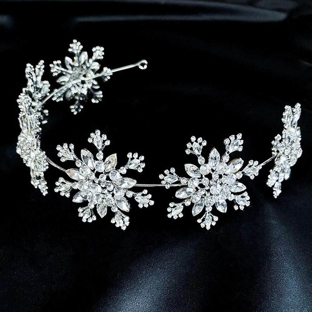 Eira Winter Snowflake Headband For Brides