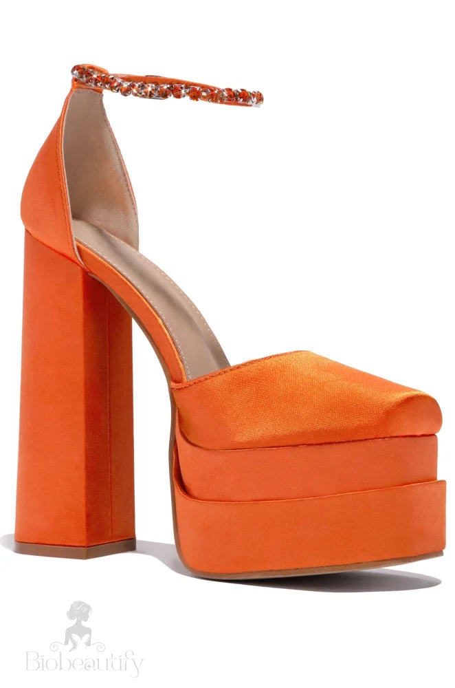 Elana Heel In Orange 8 /