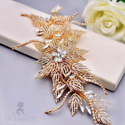 Eldorado Gold Crystal Wedding Hair Accessory