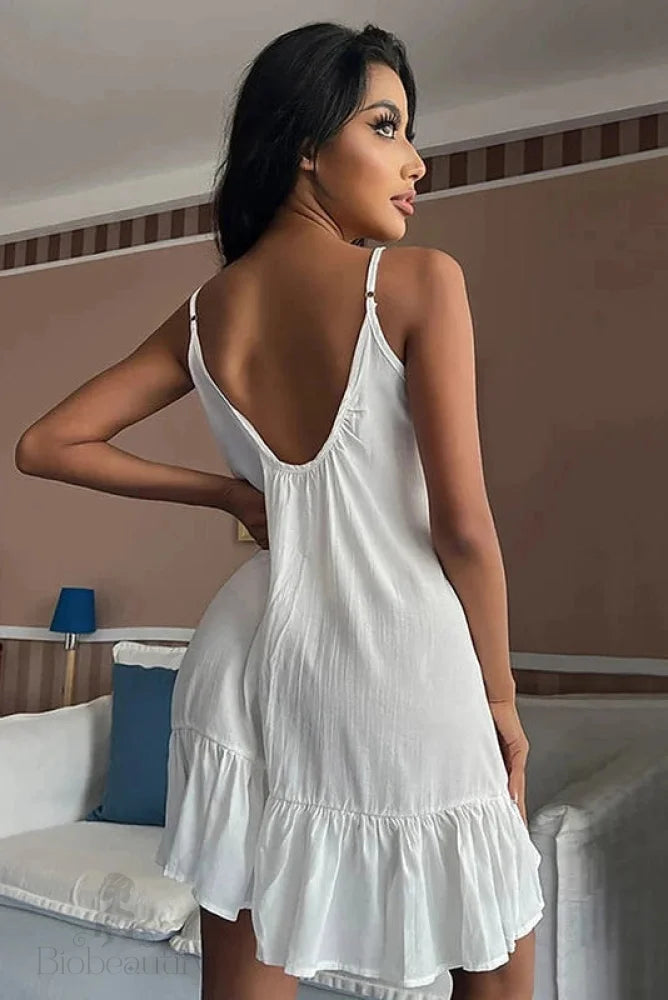 Elegant Backless Mini Dress