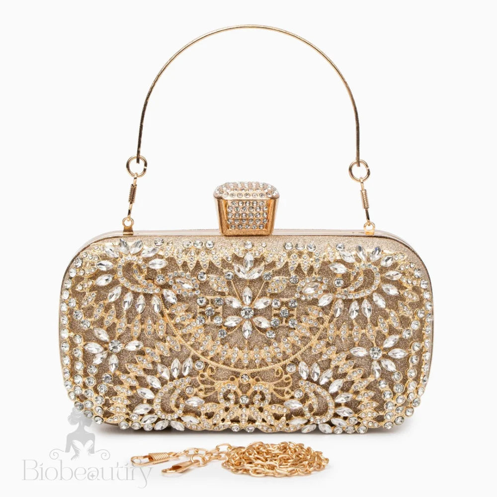 Elegant Floral Clutch Bag