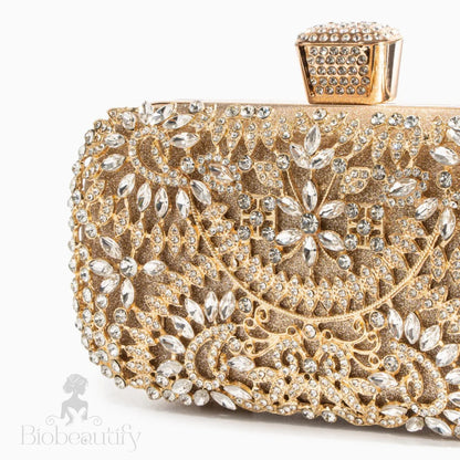 Elegant Floral Clutch Bag