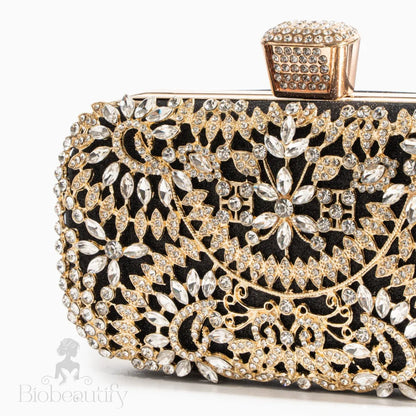 Elegant Floral Clutch Bag