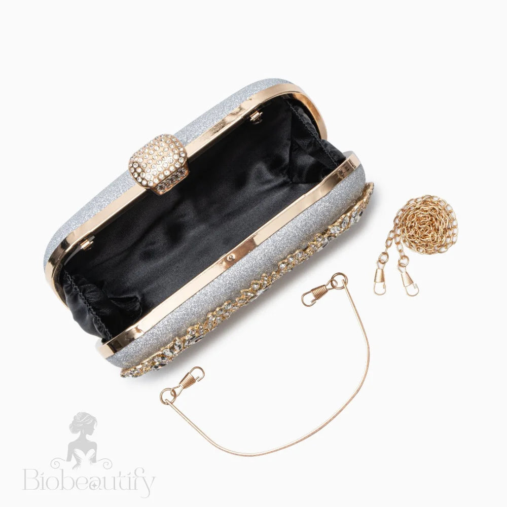 Elegant Floral Clutch Bag