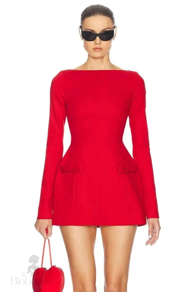 Elegant Long Sleeve Bodycon Mini Dress