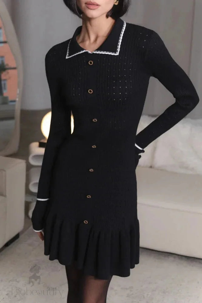 Elegant Long Sleeve Bodycon Mini Dress