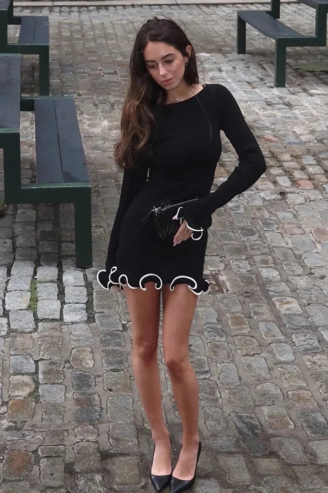 Elegant Long Sleeve Bodycon Mini Dress