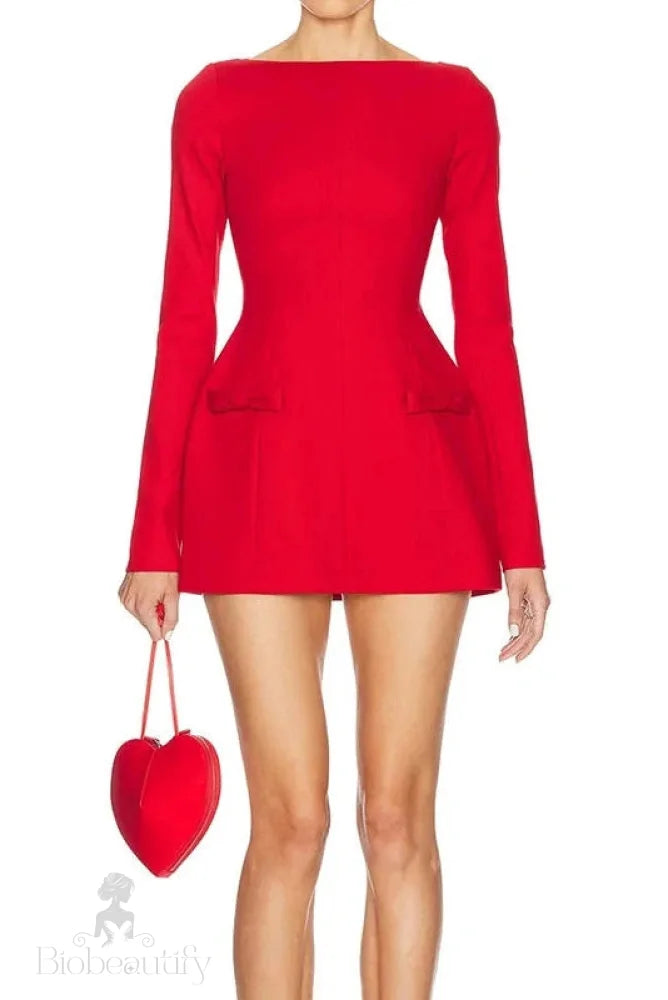 Elegant Long Sleeve Bodycon Mini Dress