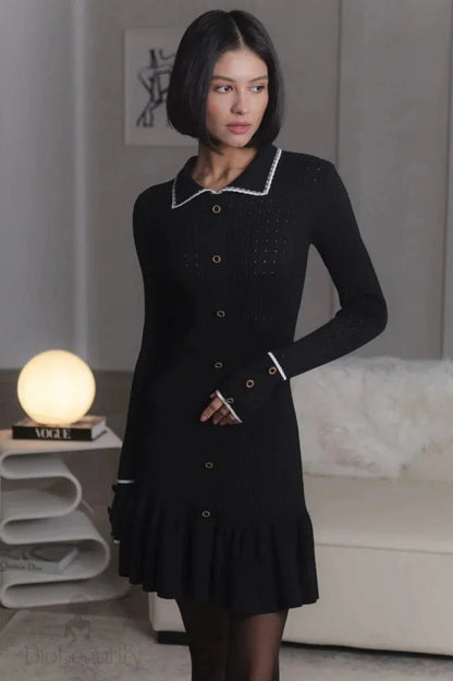 Elegant Long Sleeve Bodycon Mini Dress