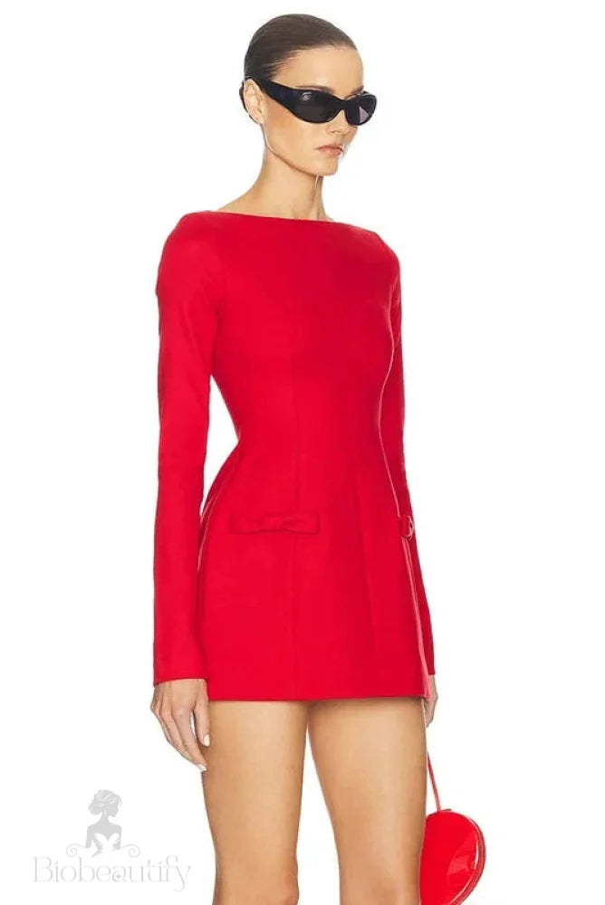 Elegant Long Sleeve Bodycon Mini Dress