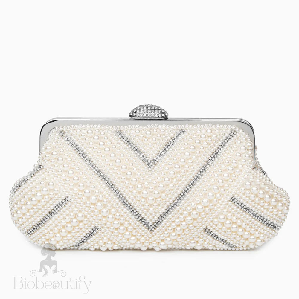 Elegant Pearl Evening Clutch