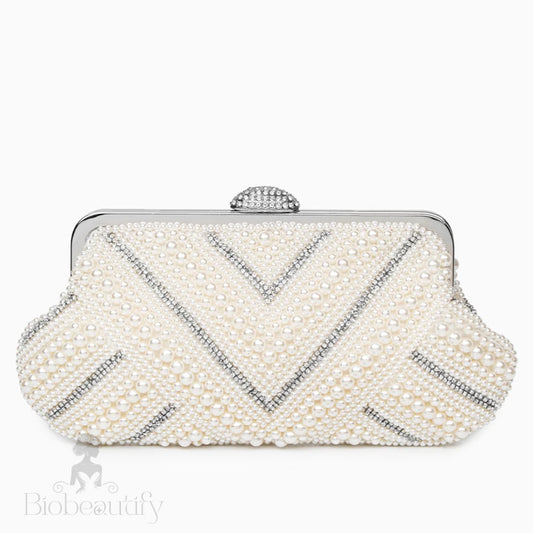 Elegant Pearl Evening Clutch