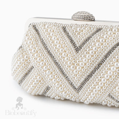 Elegant Pearl Evening Clutch