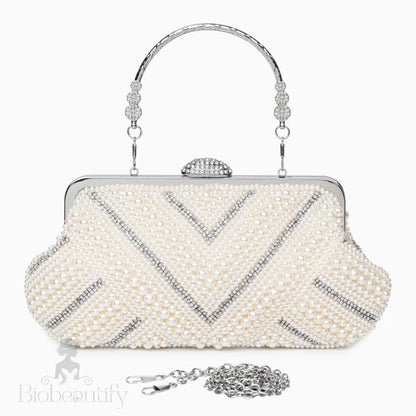 Elegant Pearl Evening Clutch