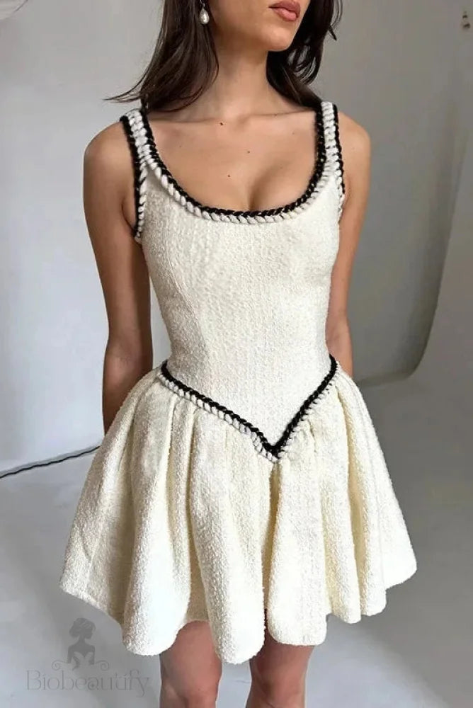 Elegant Sleeveless A-Line Mini Dress