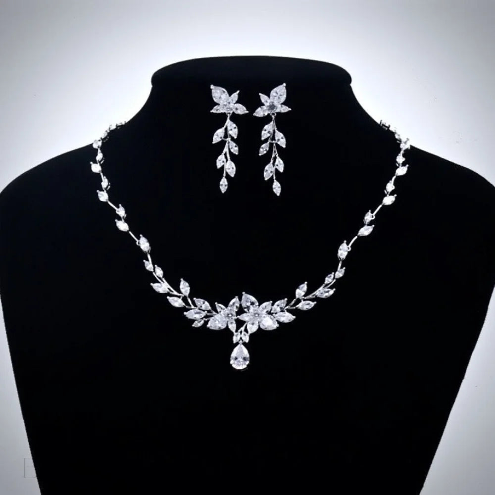 Eliana Silver Cubic Zirconia Wedding Jewelry Set