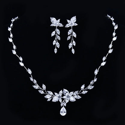 Eliana Silver Cubic Zirconia Wedding Jewelry Set