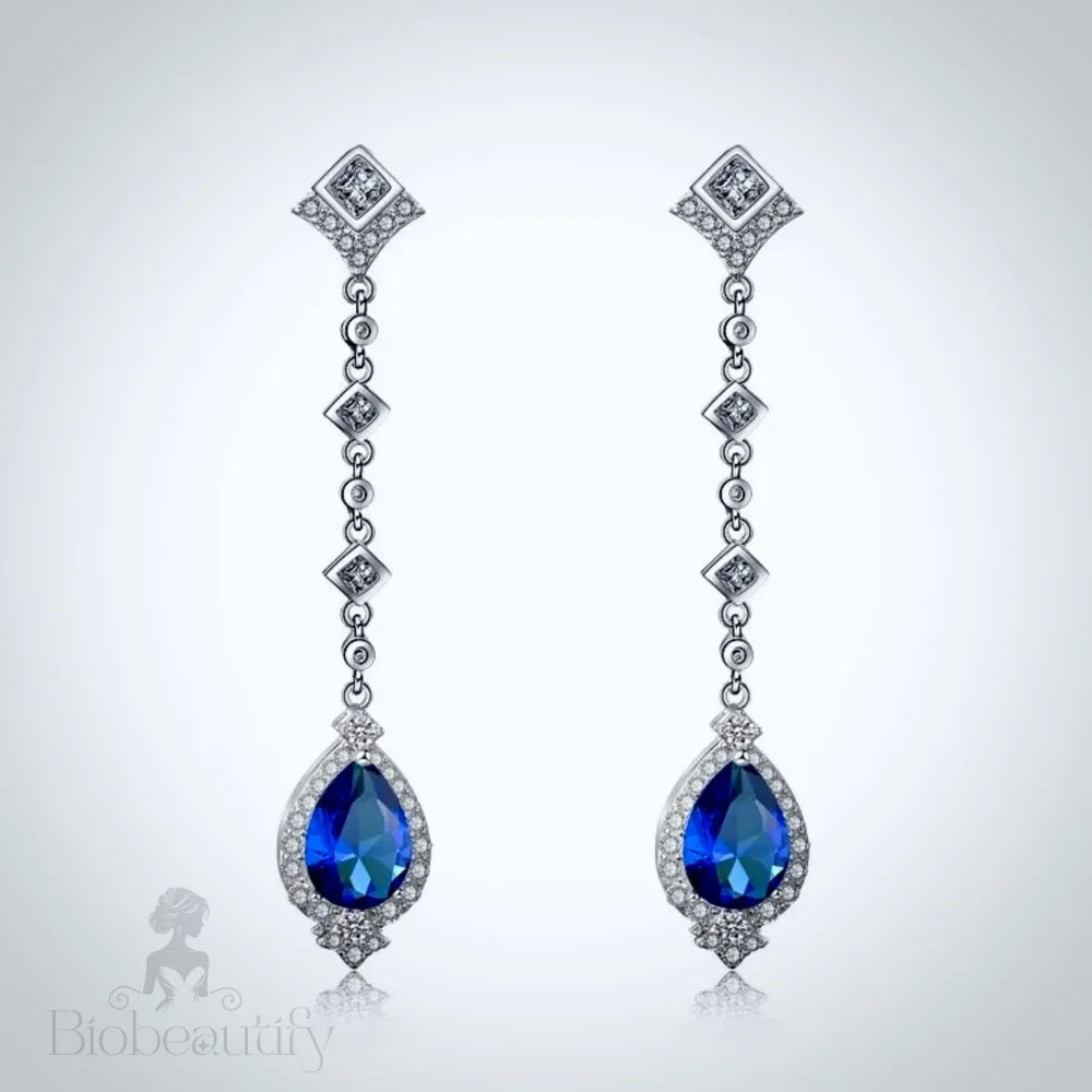 Elicia Cubic Zirconia Wedding Earrings - Available In Multiple Colors