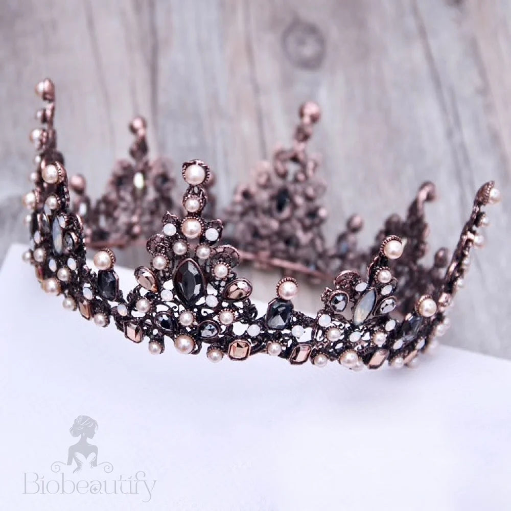 Eliette Baroque Pearl Bridal Tiara