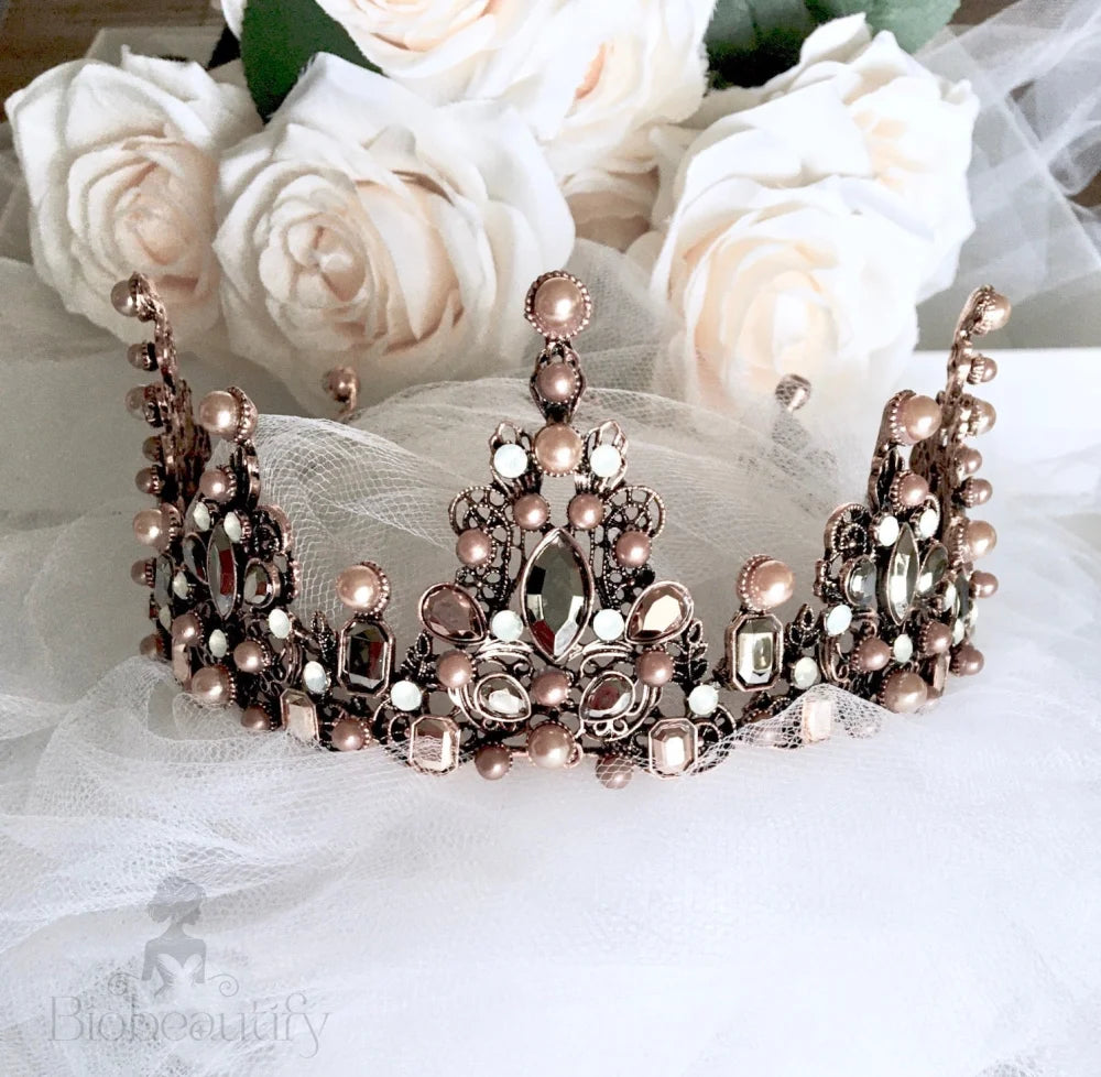 Eliette Baroque Pearl Bridal Tiara