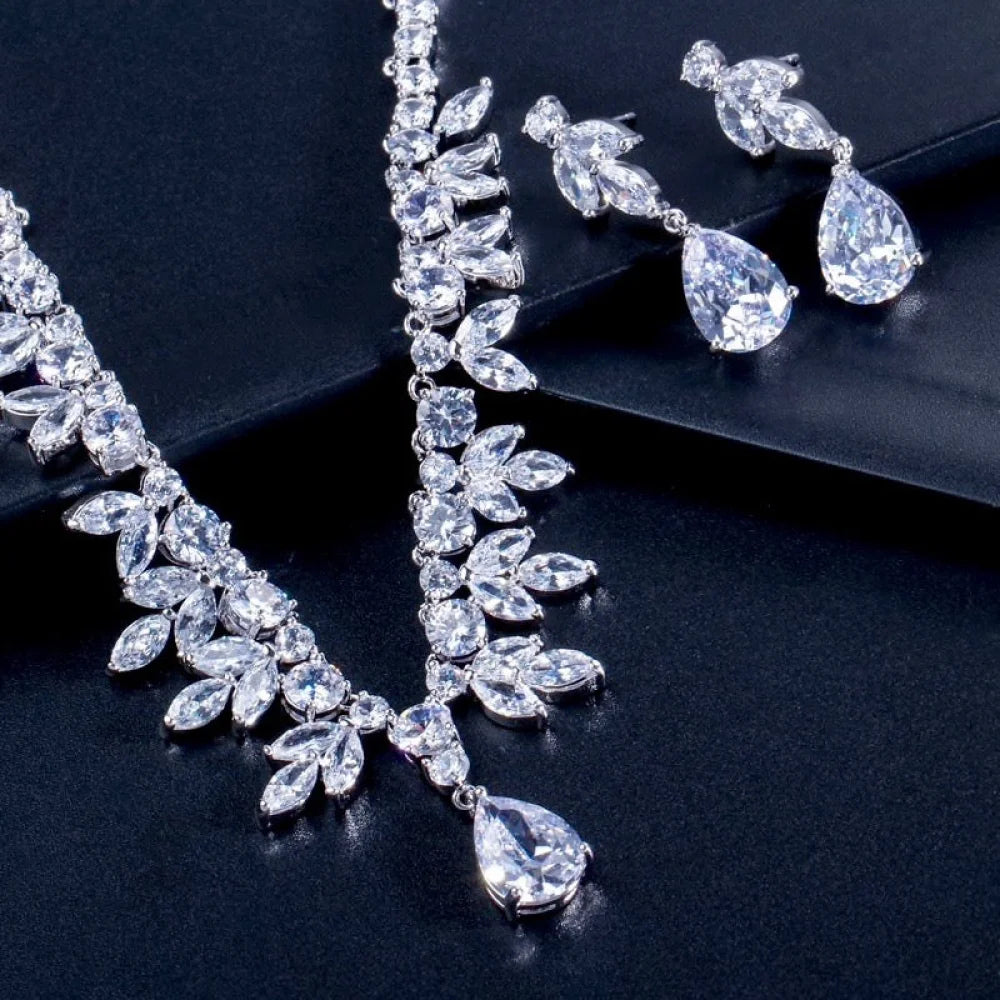 Elise Cubic Zirconia Wedding Jewelry Set