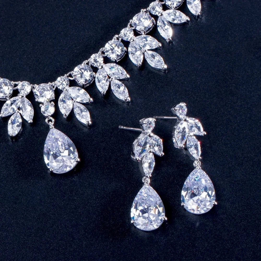 Elise Cubic Zirconia Wedding Jewelry Set