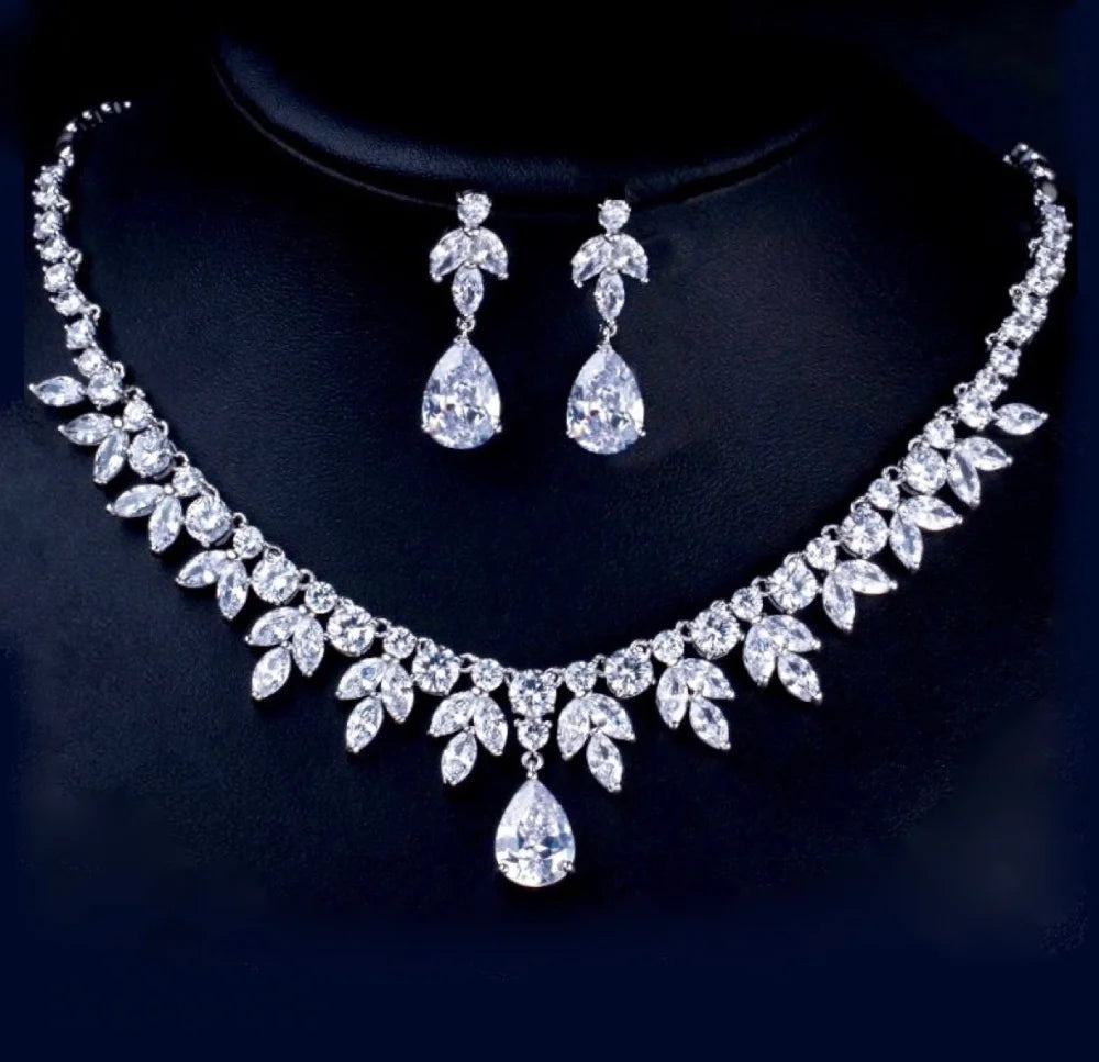 Elise Cubic Zirconia Wedding Jewelry Set