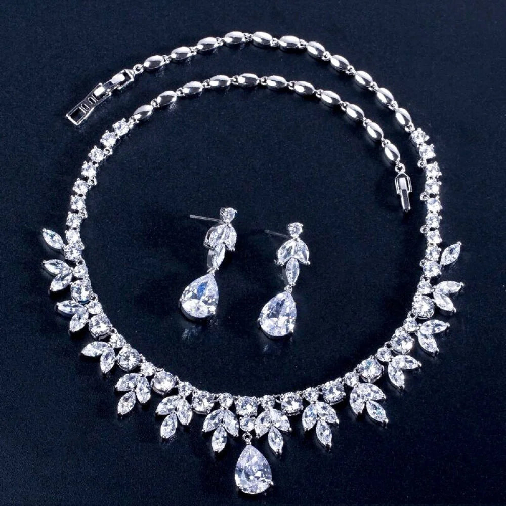 Elise Cubic Zirconia Wedding Jewelry Set