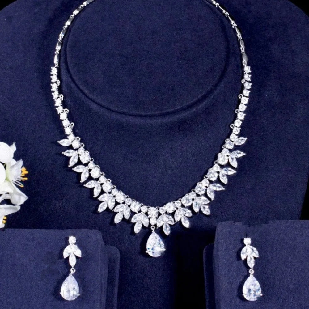 Elise Cubic Zirconia Wedding Jewelry Set