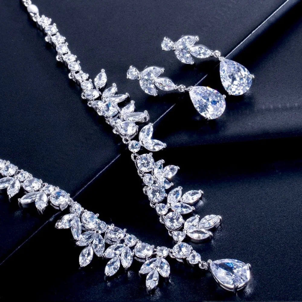 Elise Cubic Zirconia Wedding Jewelry Set