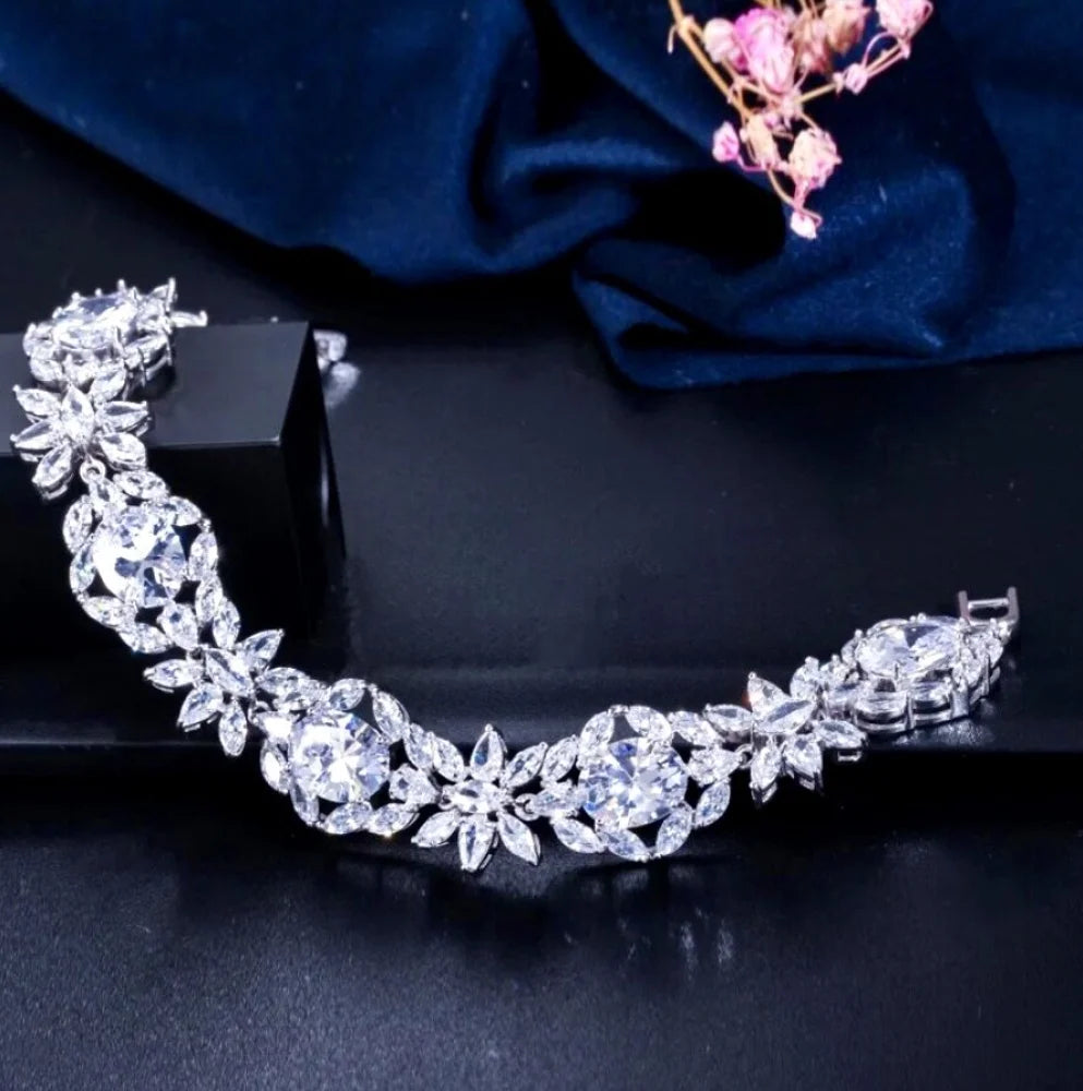 Elysia Cubic Zirconia Wedding Bracelet