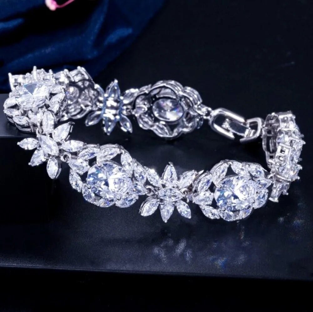 Elysia Cubic Zirconia Wedding Bracelet