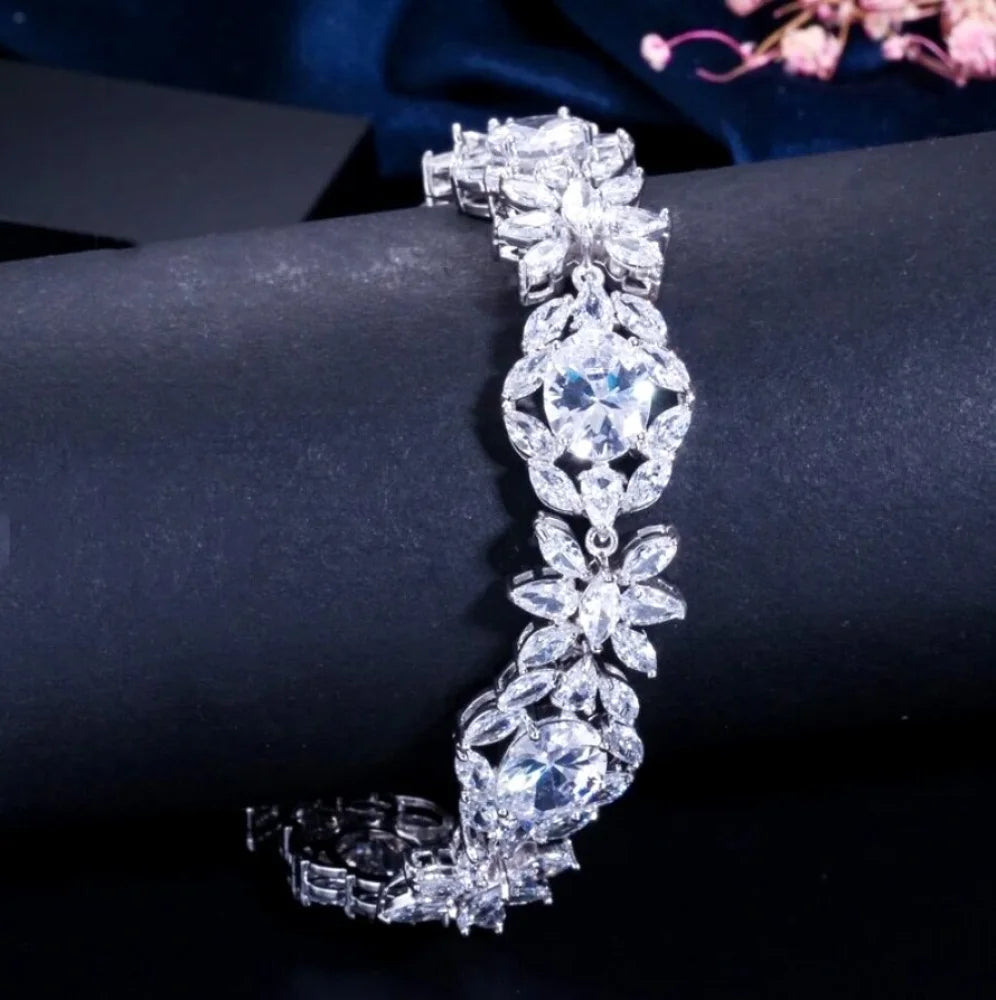 Elysia Cubic Zirconia Wedding Bracelet