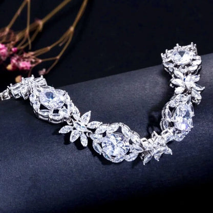 Elysia Cubic Zirconia Wedding Bracelet