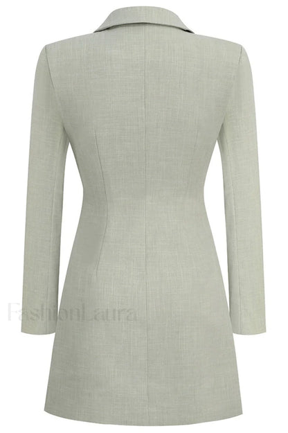 Emily Cut Stylish Out Blazer Dress