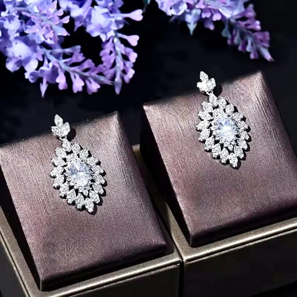 Emmy 3-Piece Luxury Cubic Zirconia Wedding Jewelry Set