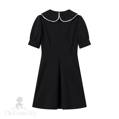 Evie A-Line Dress With Spliced Collar