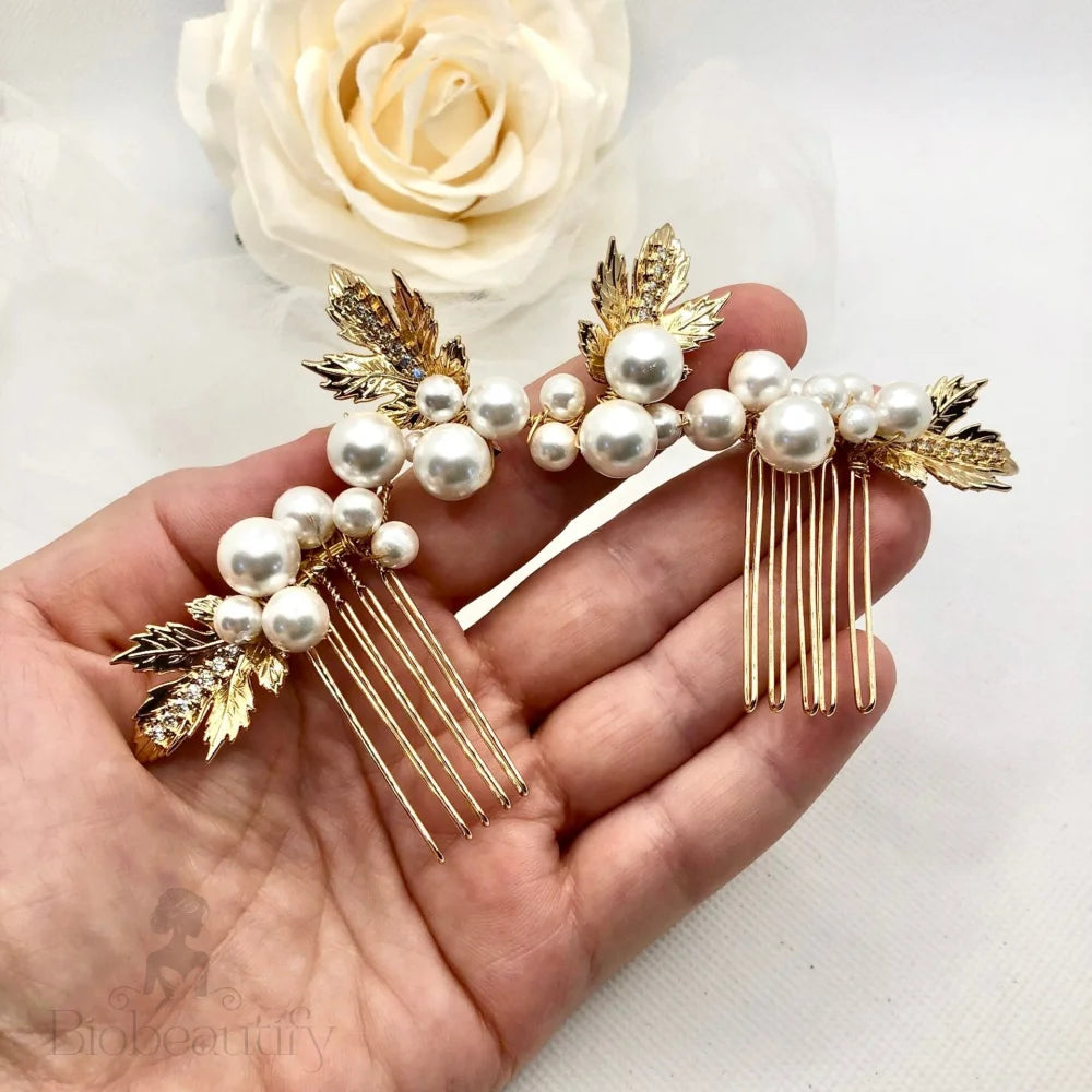 Evie Pearl Bridal Hair Comb Set