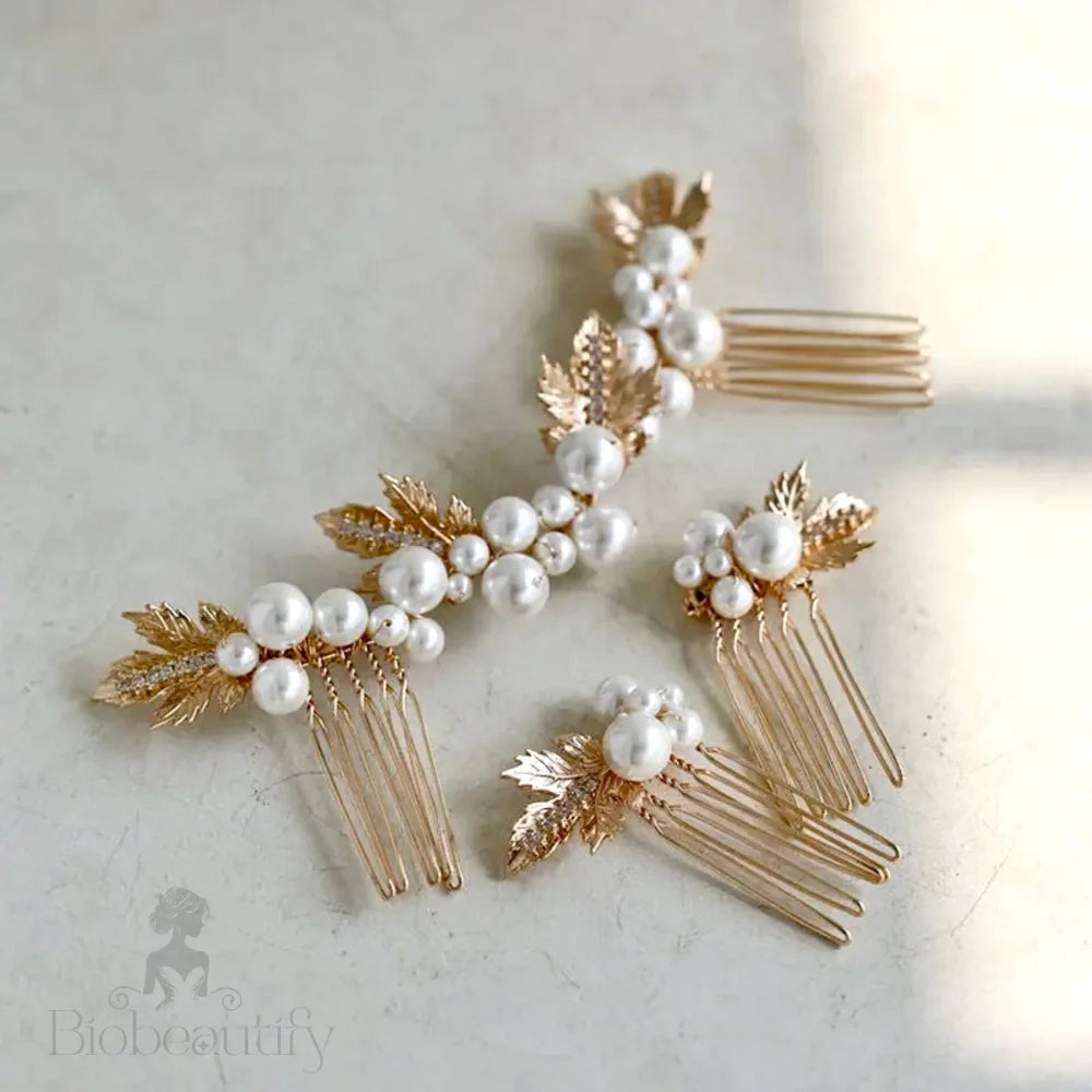 Evie Pearl Bridal Hair Comb Set