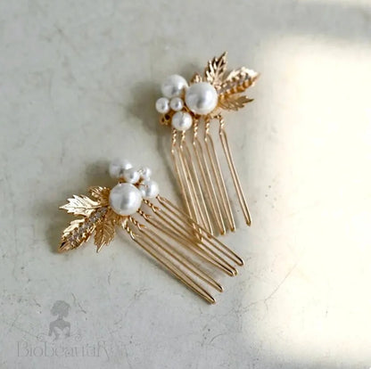 Evie Pearl Bridal Hair Comb Set