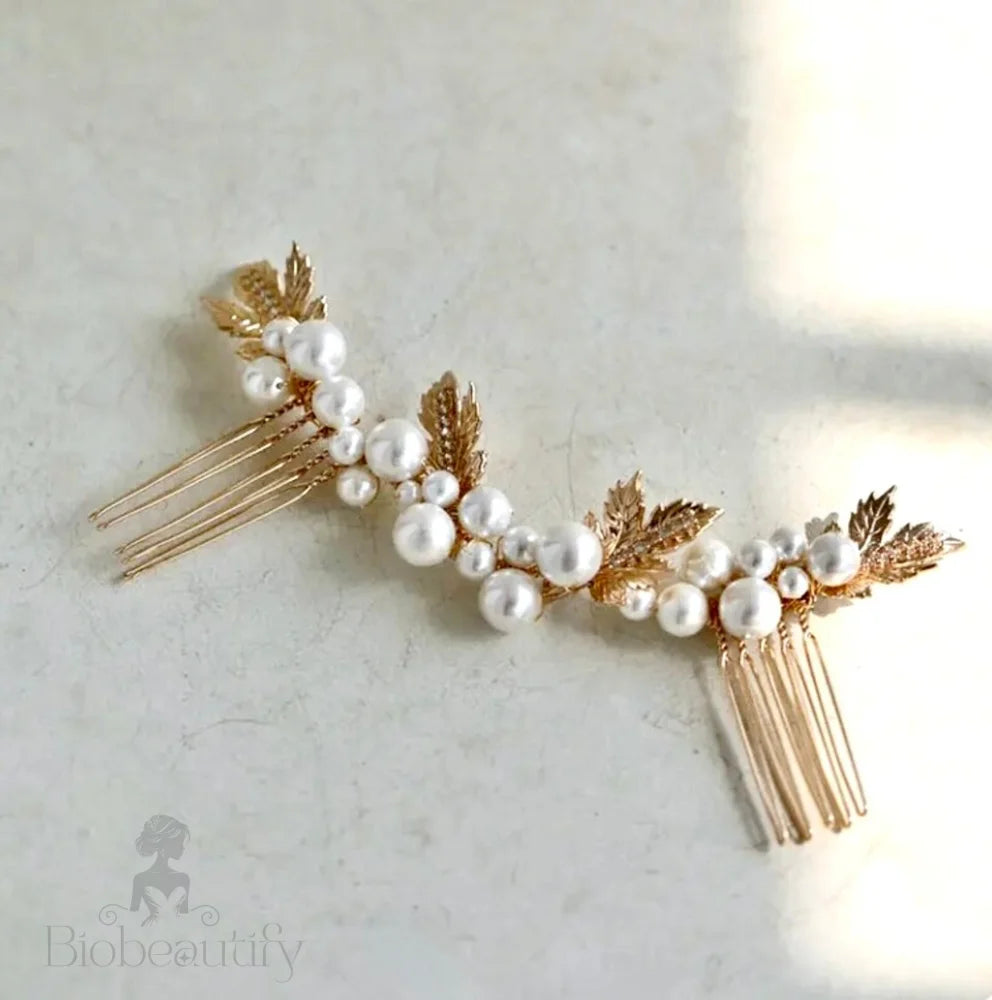 Evie Pearl Bridal Hair Comb Set