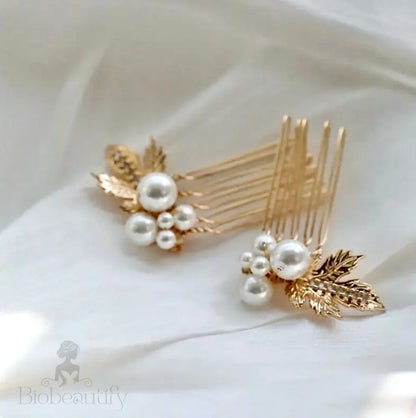 Wedding Hair Accessories - Pearl Bridal Hair Combs Set