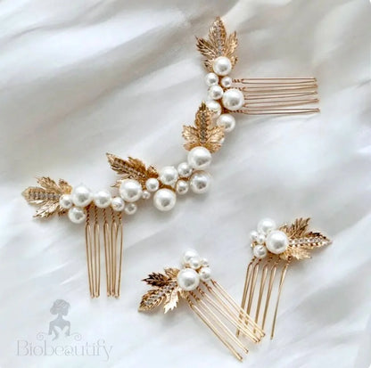 Wedding Hair Accessories - Pearl Bridal Hair Combs Set