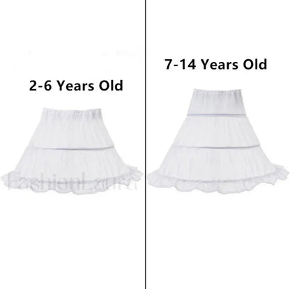 Fancy Princess Halloween Snow Queen Sequin Toddler Christmas Cosplay Party Kid Costume 2 3T(Size 100) / Petticoat